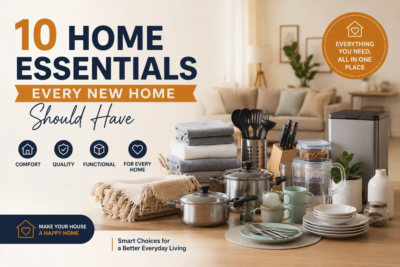 10 Home Essentials Every New Home Should Have | Complete Checklist